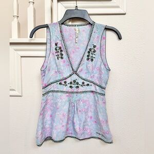 Pepe Jeans Embroidered Satin Top size S